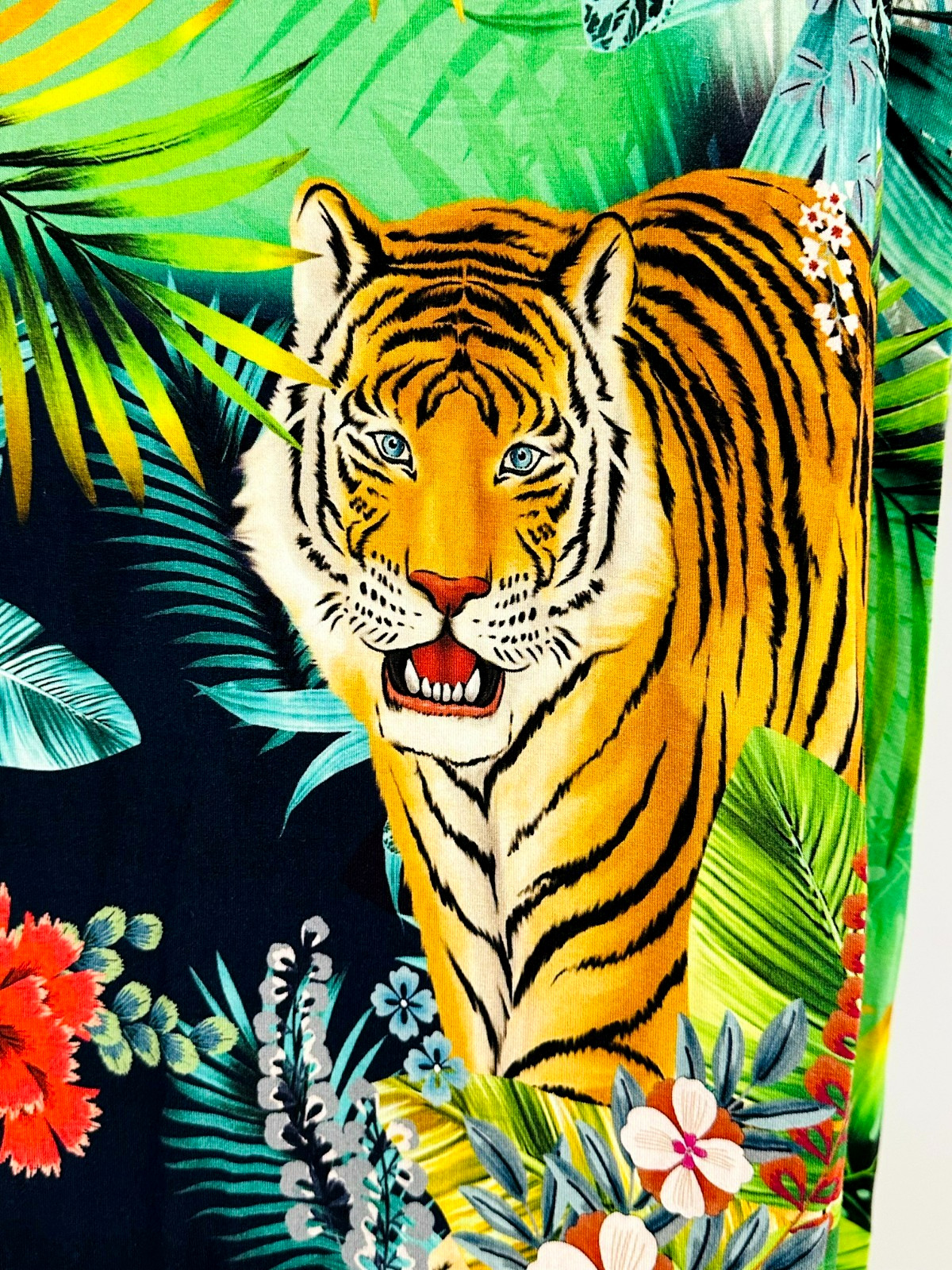 NEW Johnny Was Dress Short Sleeve Tiger Colorful YOUR CHOICE: 2XL or XS