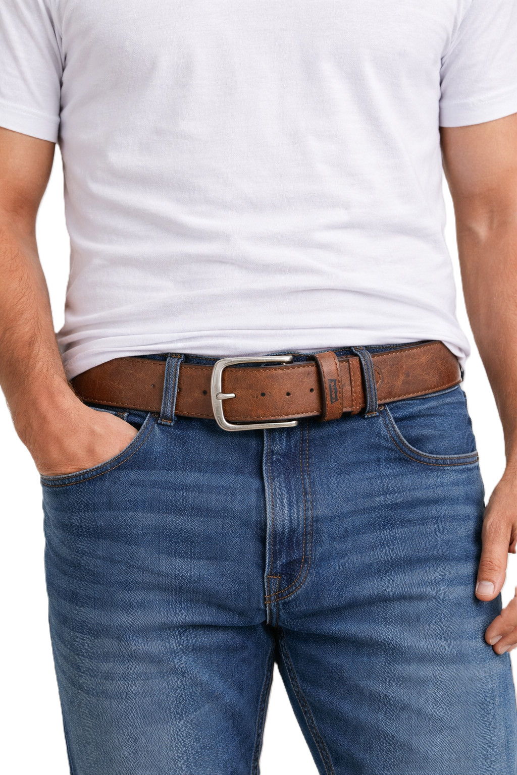 Levi’s Men’s Belt – Classic Casual Jean Leather Belt Tan