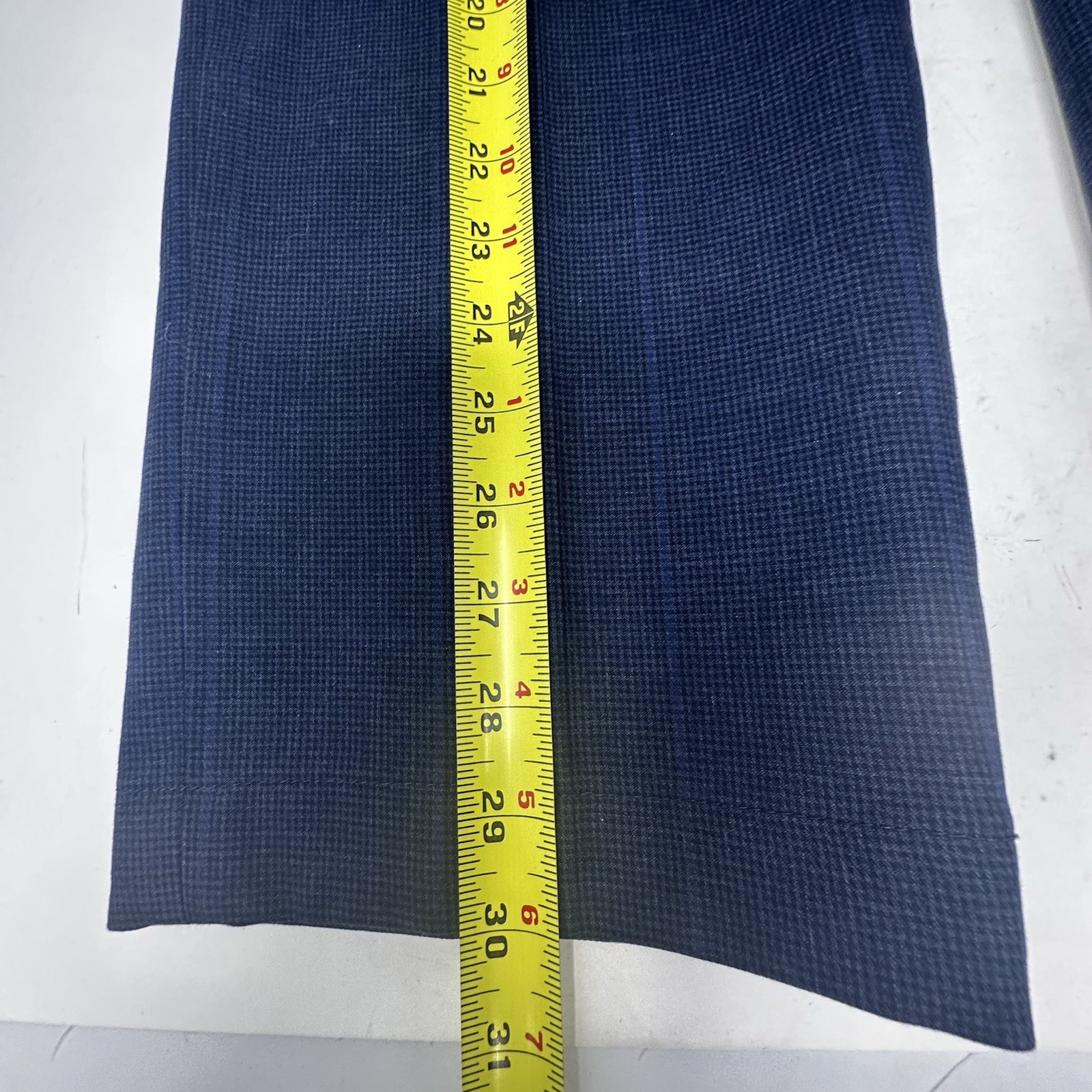 Brooks Brothers Advantage Chino Pants Men Size 36 X 34 Navy Plaid Clark