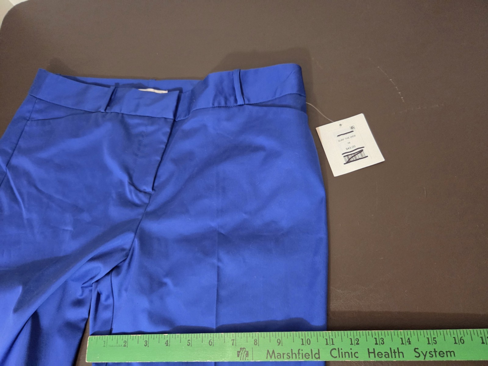 89th + Madison Womens Size 10 Blue Pants Brand New Nwt Indentations