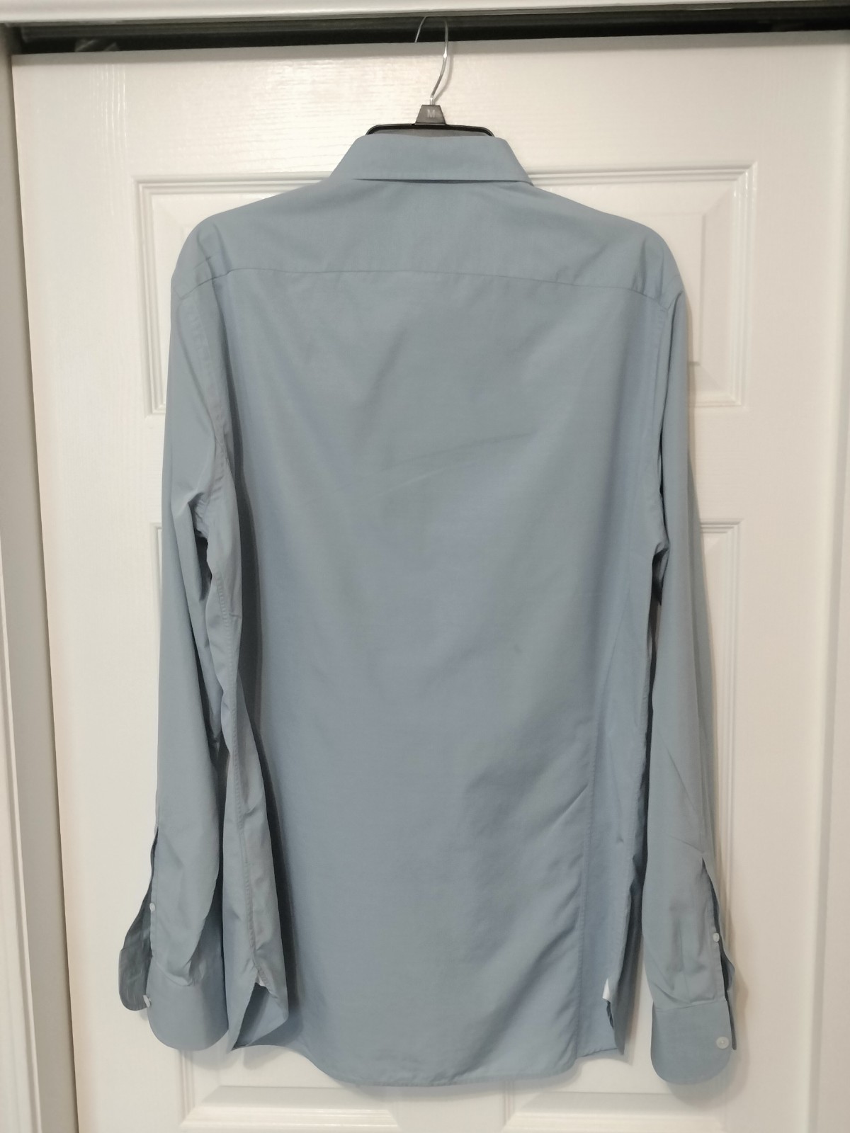 TOM FORD Men’s Dress Shirt Classic Blue 17/43 Cotton Made in Switzerland
