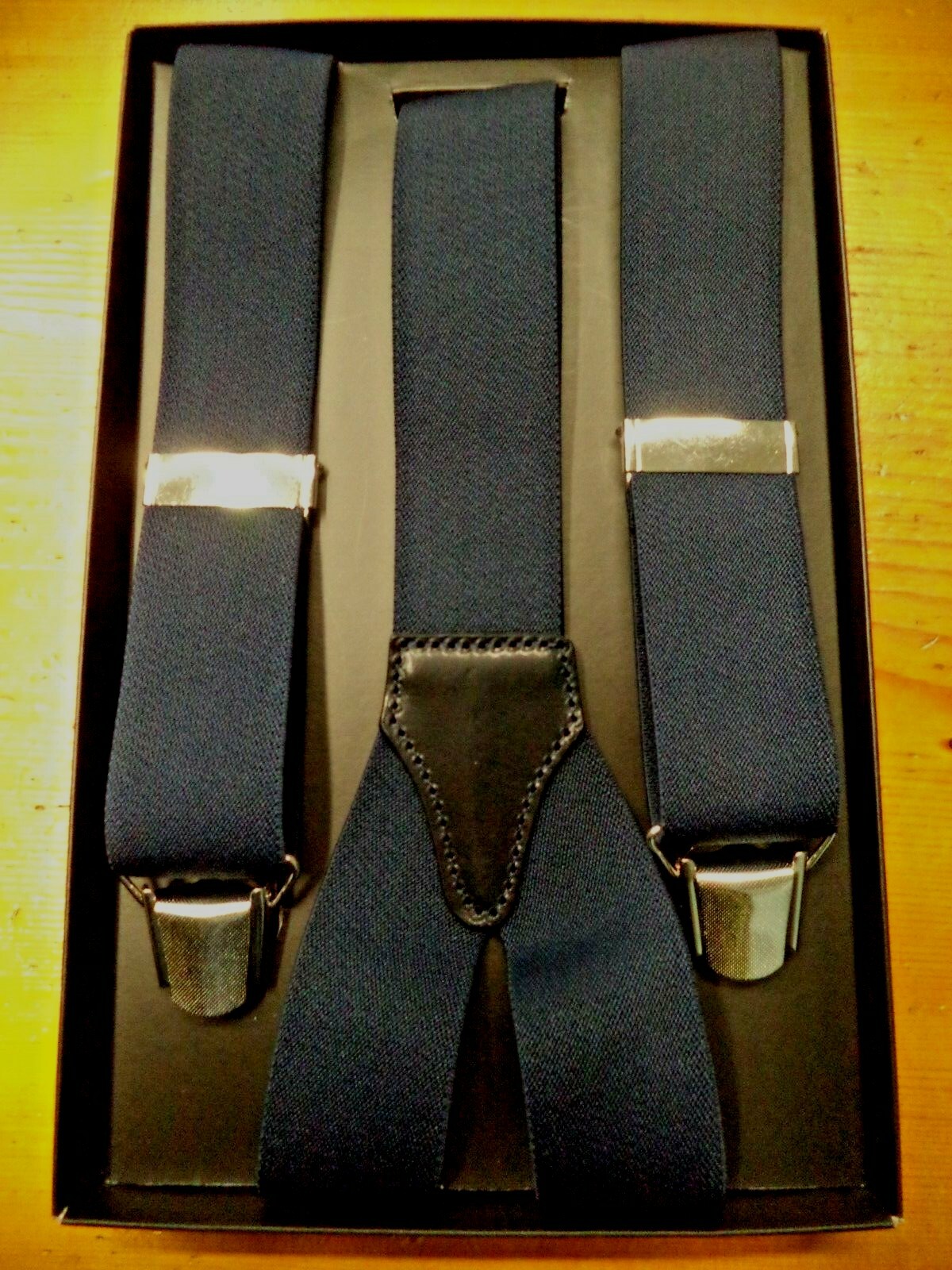 Blue Solid Color 4 Arms Brace 36mm Height – 100% Made in Italy