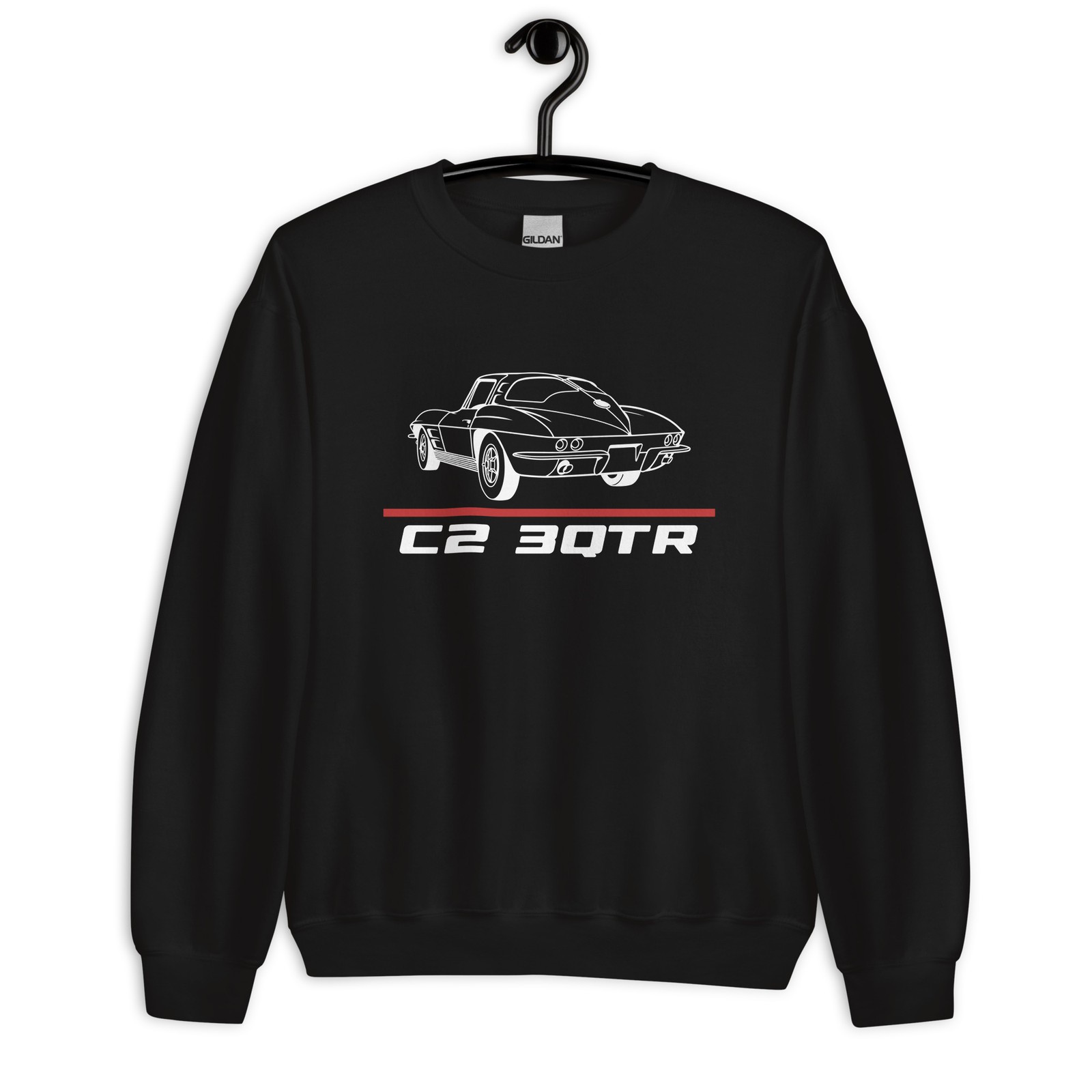 Sweatshirt For Corvette C2 3QTR 1963 Fans