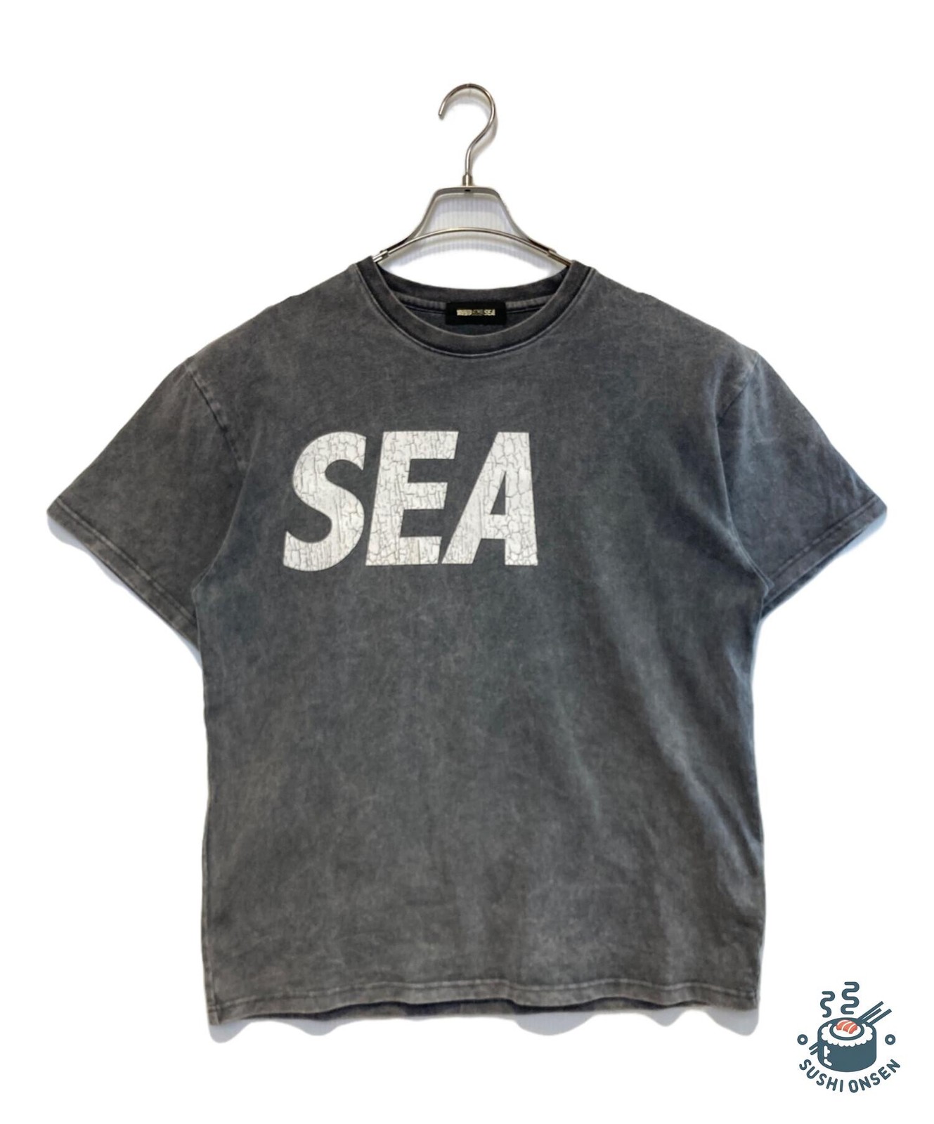 WIND AND SEA CRACK P DYE TEE Size: M Charcoal gray Men WDS-O-SEA-23-Q4-CS-01