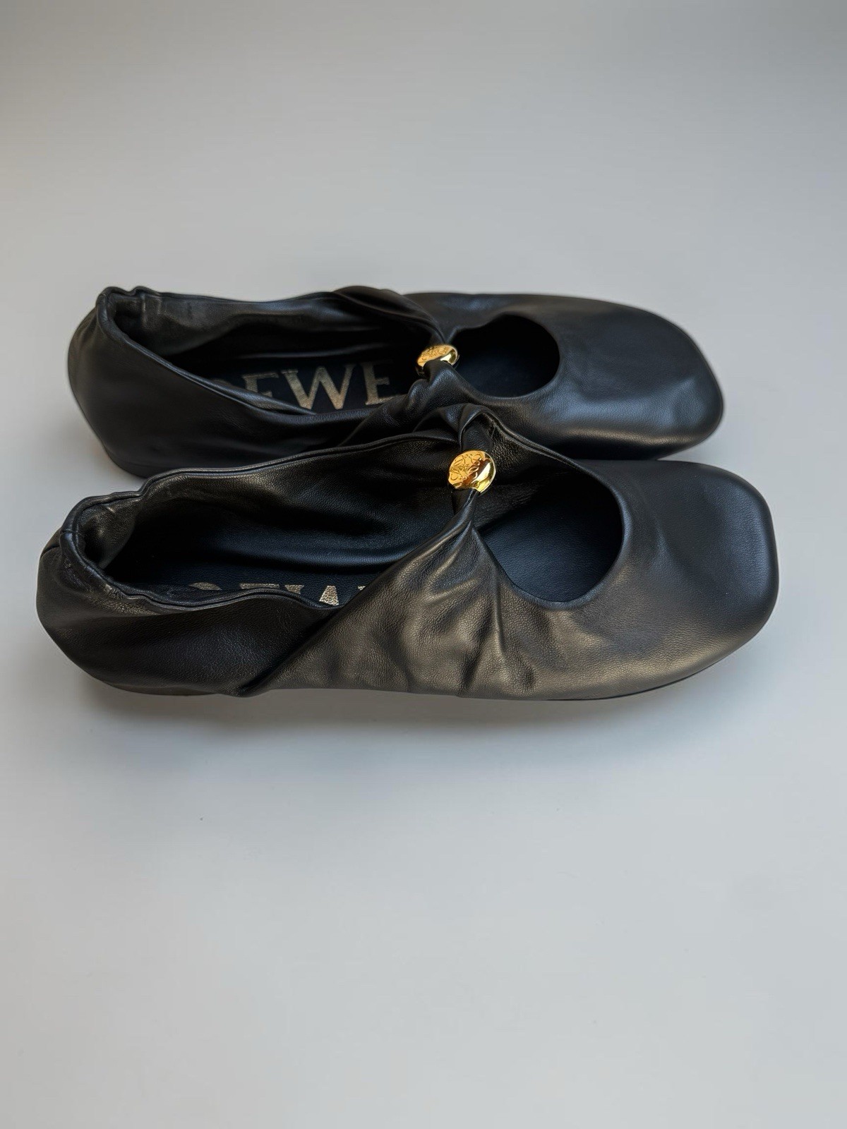 Loewe Pebble Soft ballerina shoes in nappa lambskin NEW Without Box