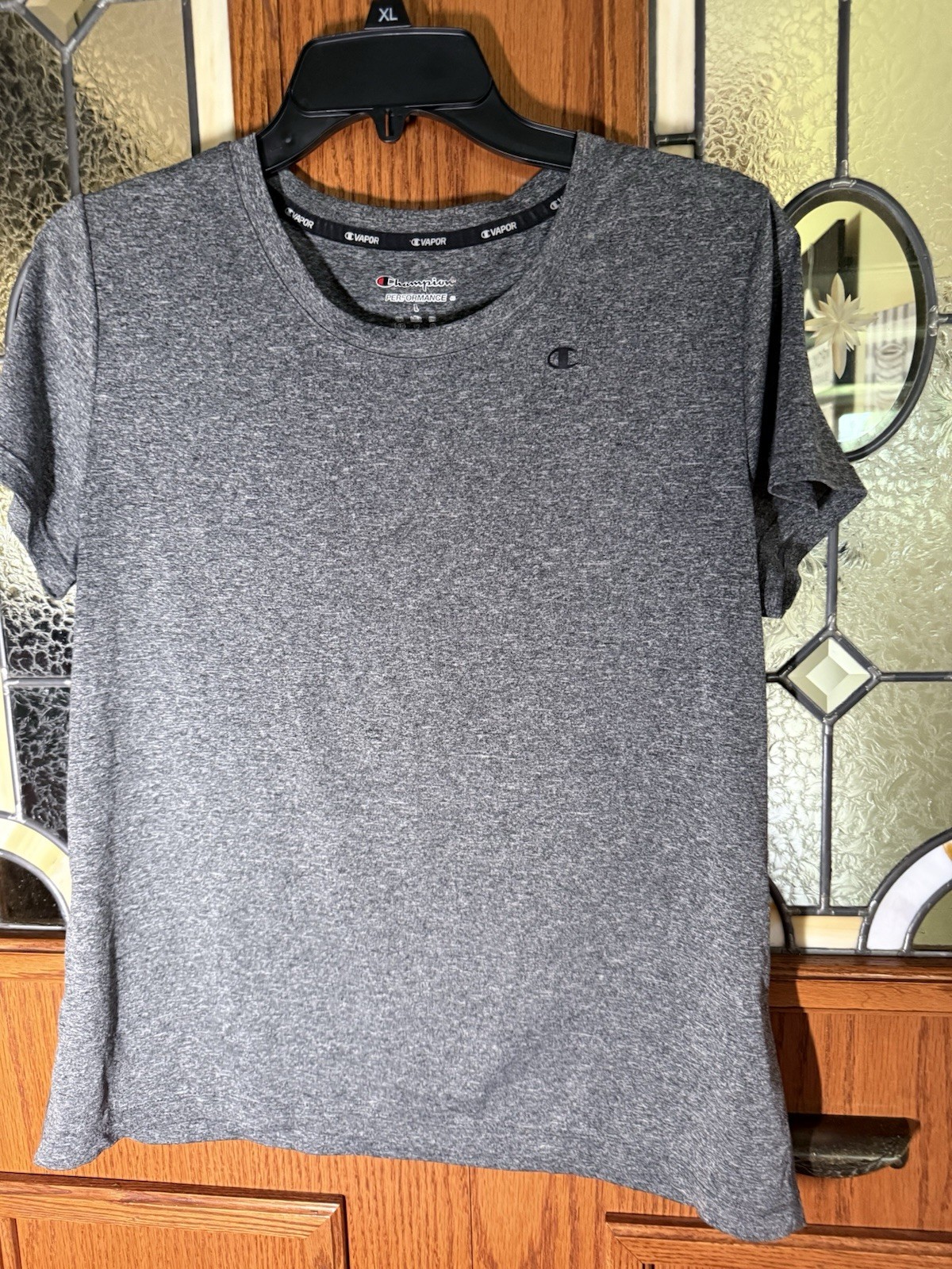 Champion Vapor Men’s XL Gray Heather Moisture Wicking Athletic Fit T-Shirt