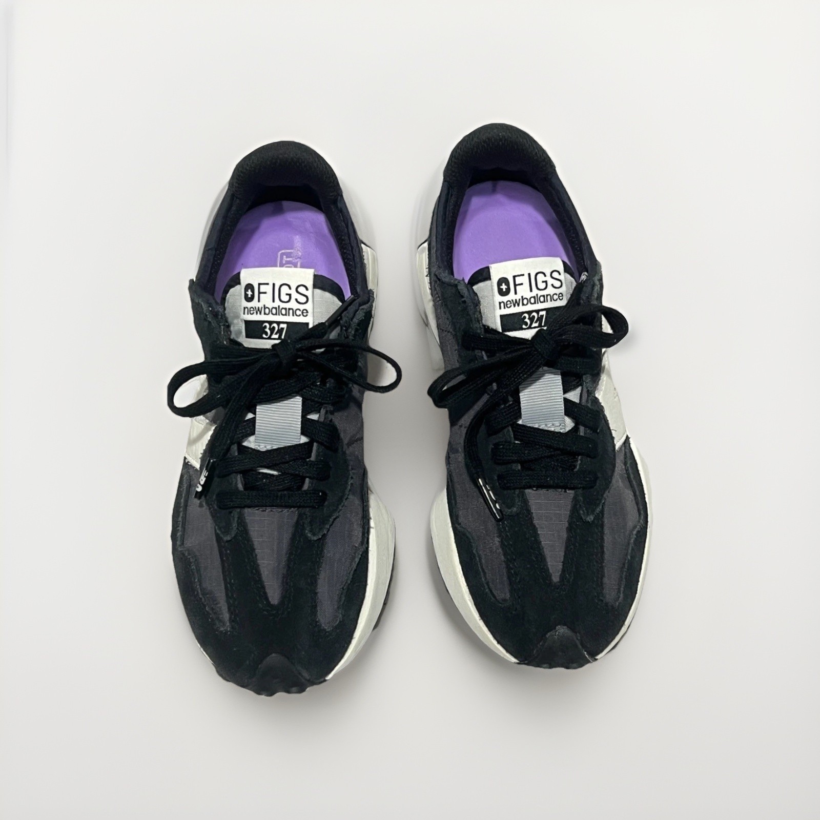 FIGS New Balance 327 Black – Men’s 4.5 Women’s 6 EU 37