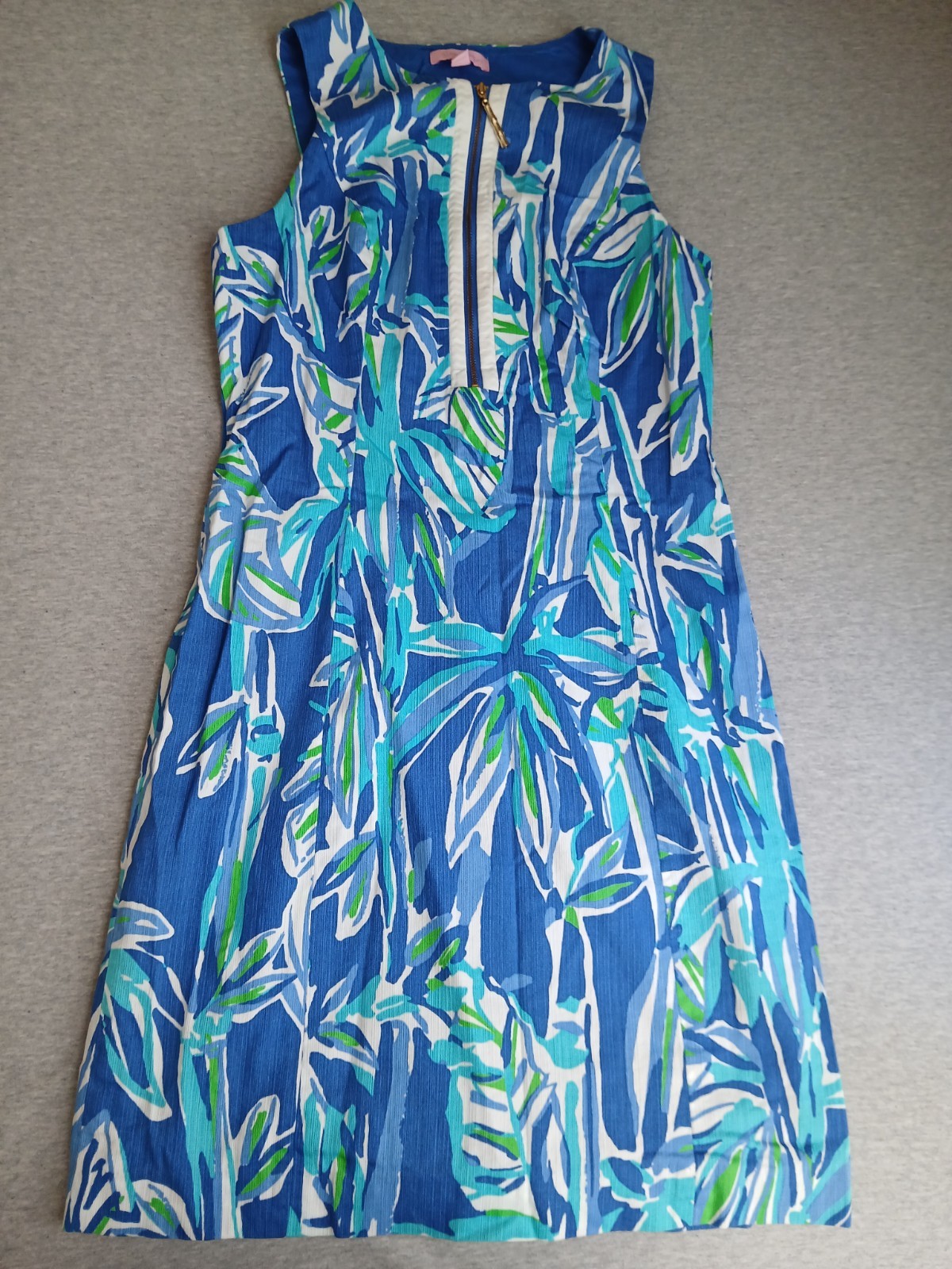 Lilly Pulitzer Dress 2 Penelope Shift Cottage Resort Beach Cruise Gold Zip