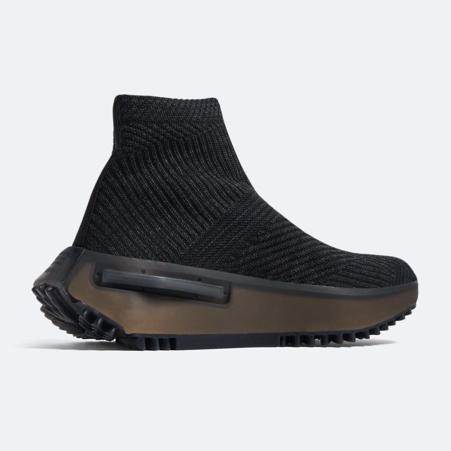 with box Adidas NMD S1 Sock Womens Size 55 Sneaker Athletic Shoe Black T G2U
