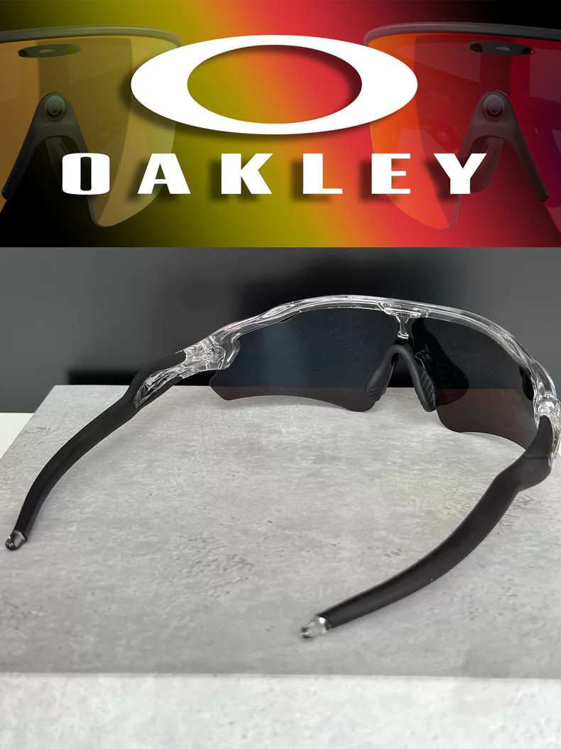 Oakley Radar Ev Path Sport Sunglasses OO9208 Clear Frame Sapphire Lenses