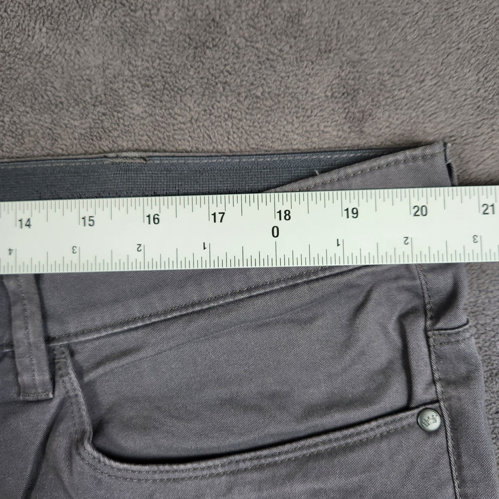 English Laundry will 5-Pocket Pants Mens 40×32 Forged Iron Gray Straight Fit