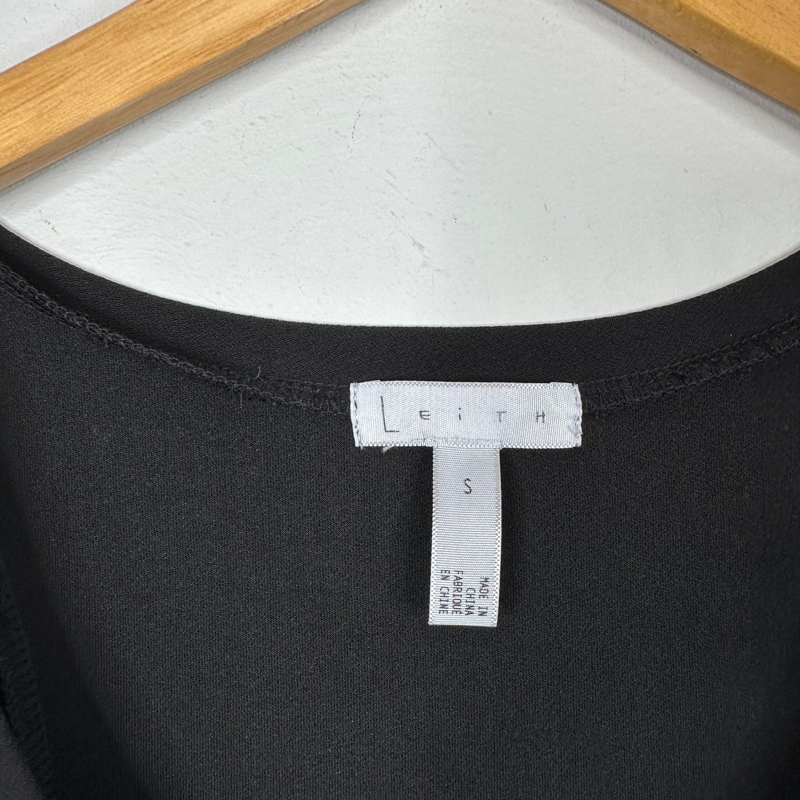 Leith Black Scoop Neck Tank Top Sheath Dress SIZE SMALL