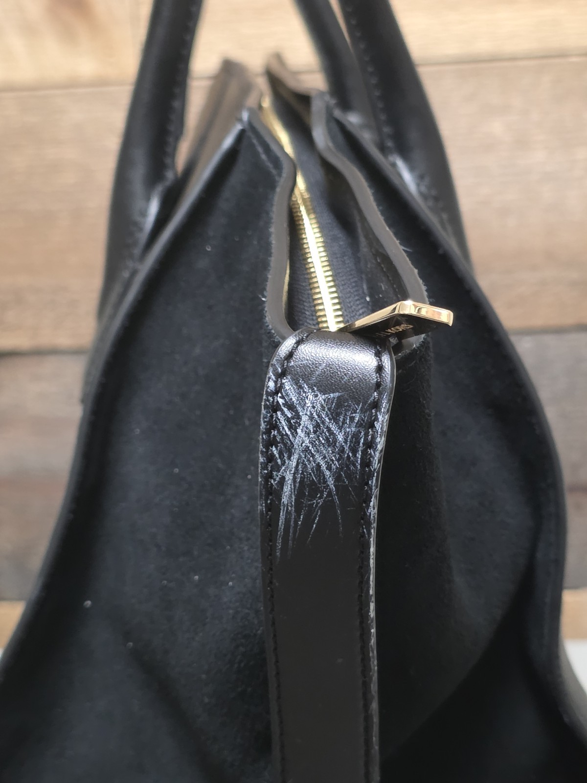 Michael Kors Avril Extra-Large Leather Top-Zip Tote Bag Leather Premium Suede