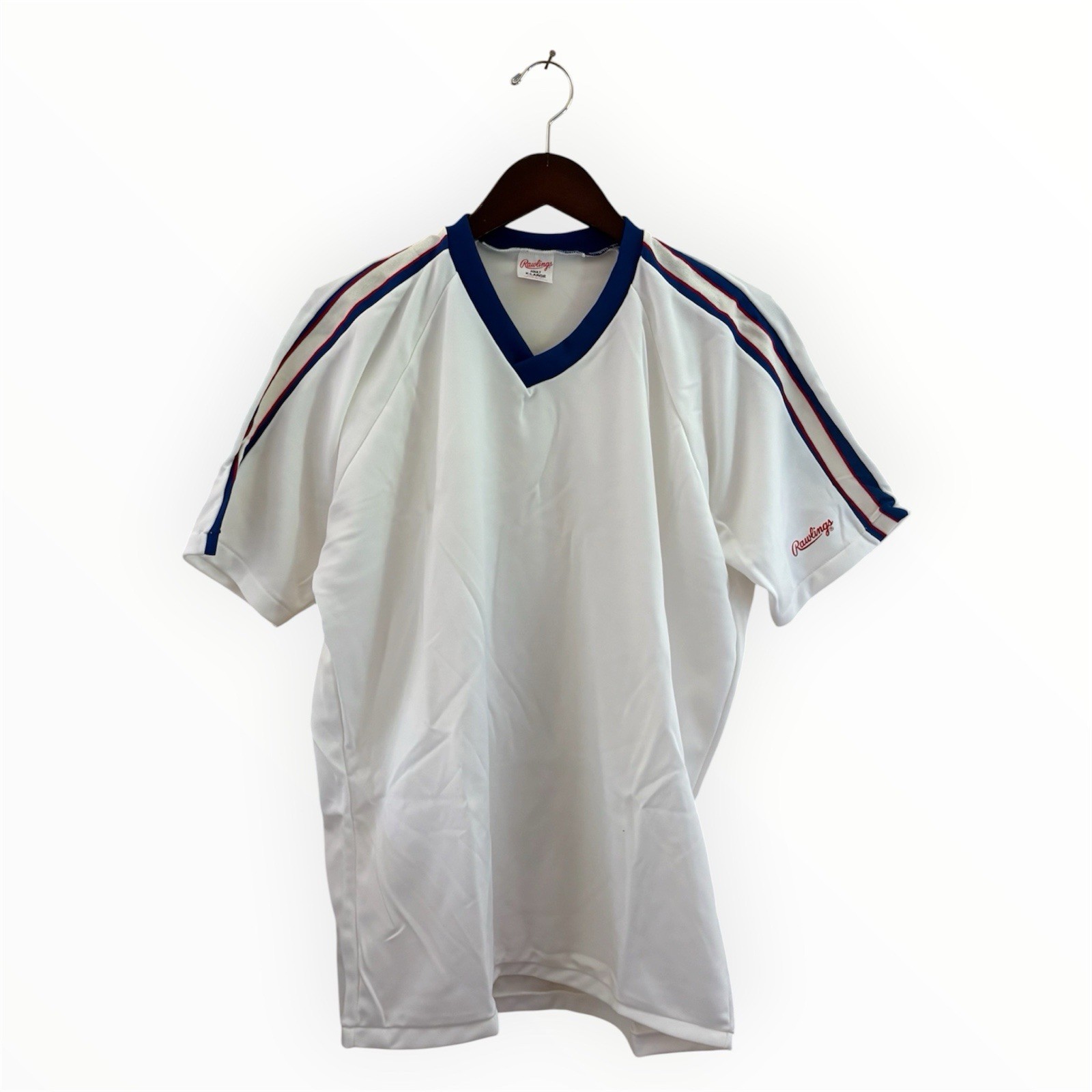 vintage rawlings pullover baseball jersey mens size XL deadstock NWOT 80s USA