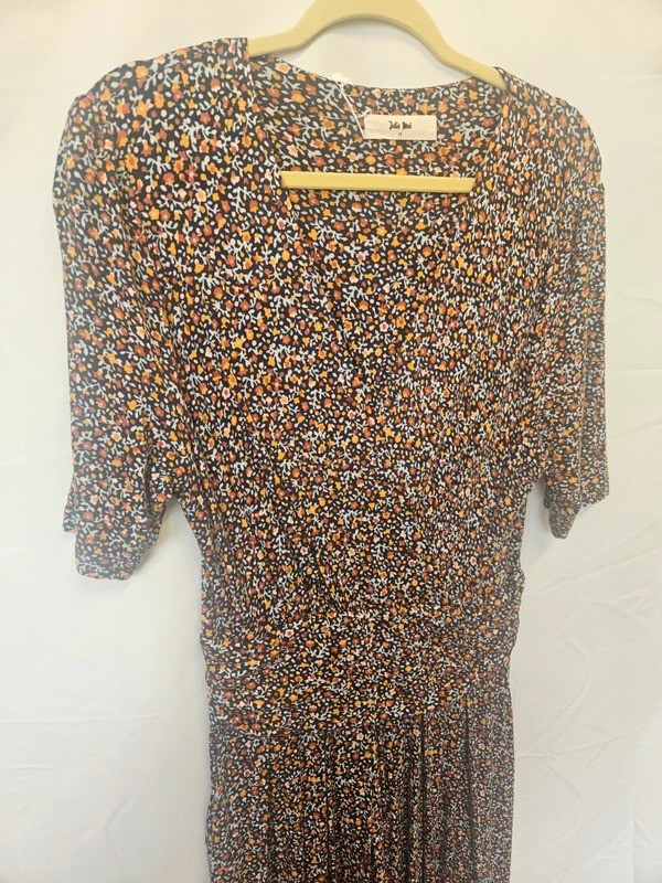 Jolie Moi UK 16 Ditsy Floral Print Maxi, Ruched, Boho Style, Excellent Condition