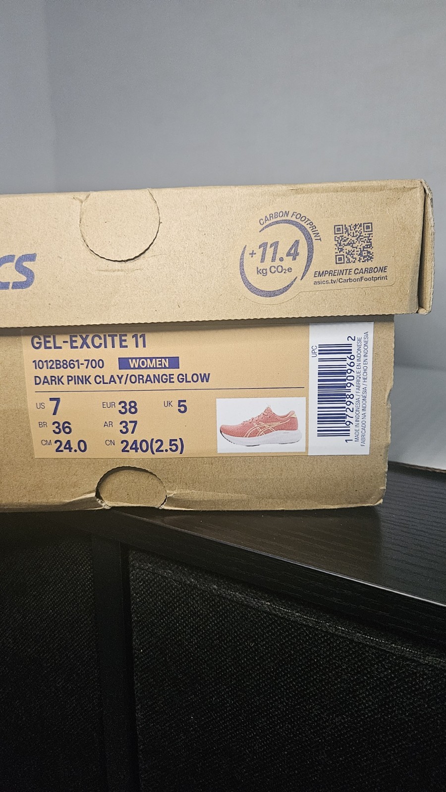 ASICS Gel Excite 11 Dark Pink Clay Women’s Size 7 Amplifoam+ Midsole New shoes