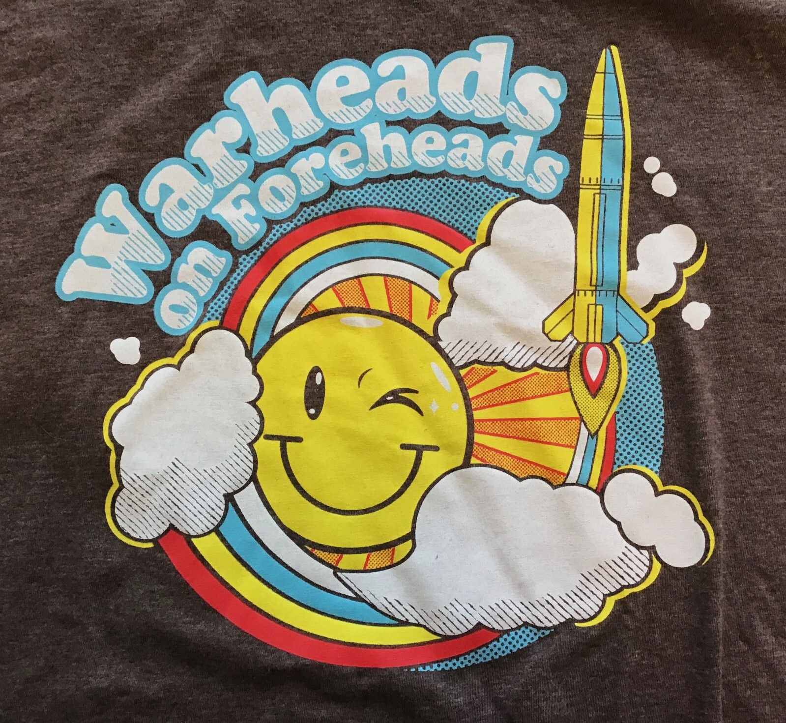 Warheads On Foreheads Grunt Style T-Shirt, Brown, Size XL