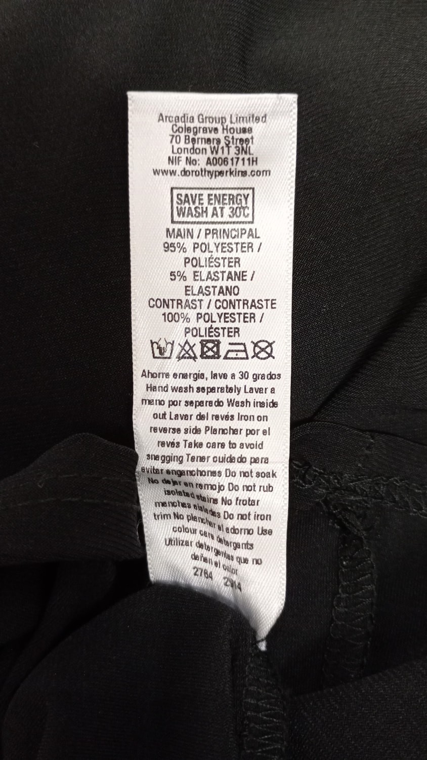 Dorothy Perkins Black Embellished Shift Dress – Size 14 UK – New With Tags