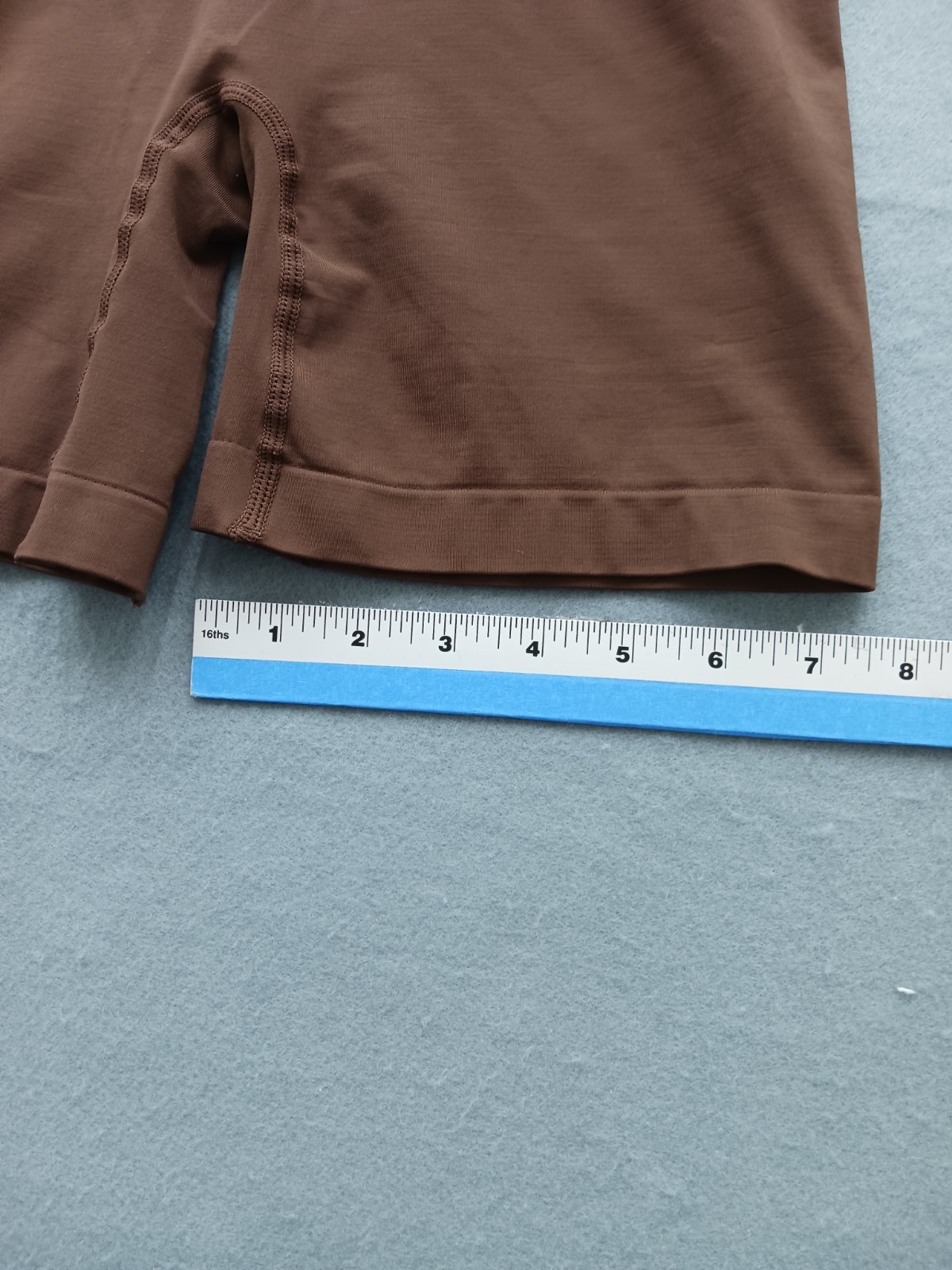SKIMS Women Compression Shorts Size Unknown Cocoa Brown Nylon Blend Stylish