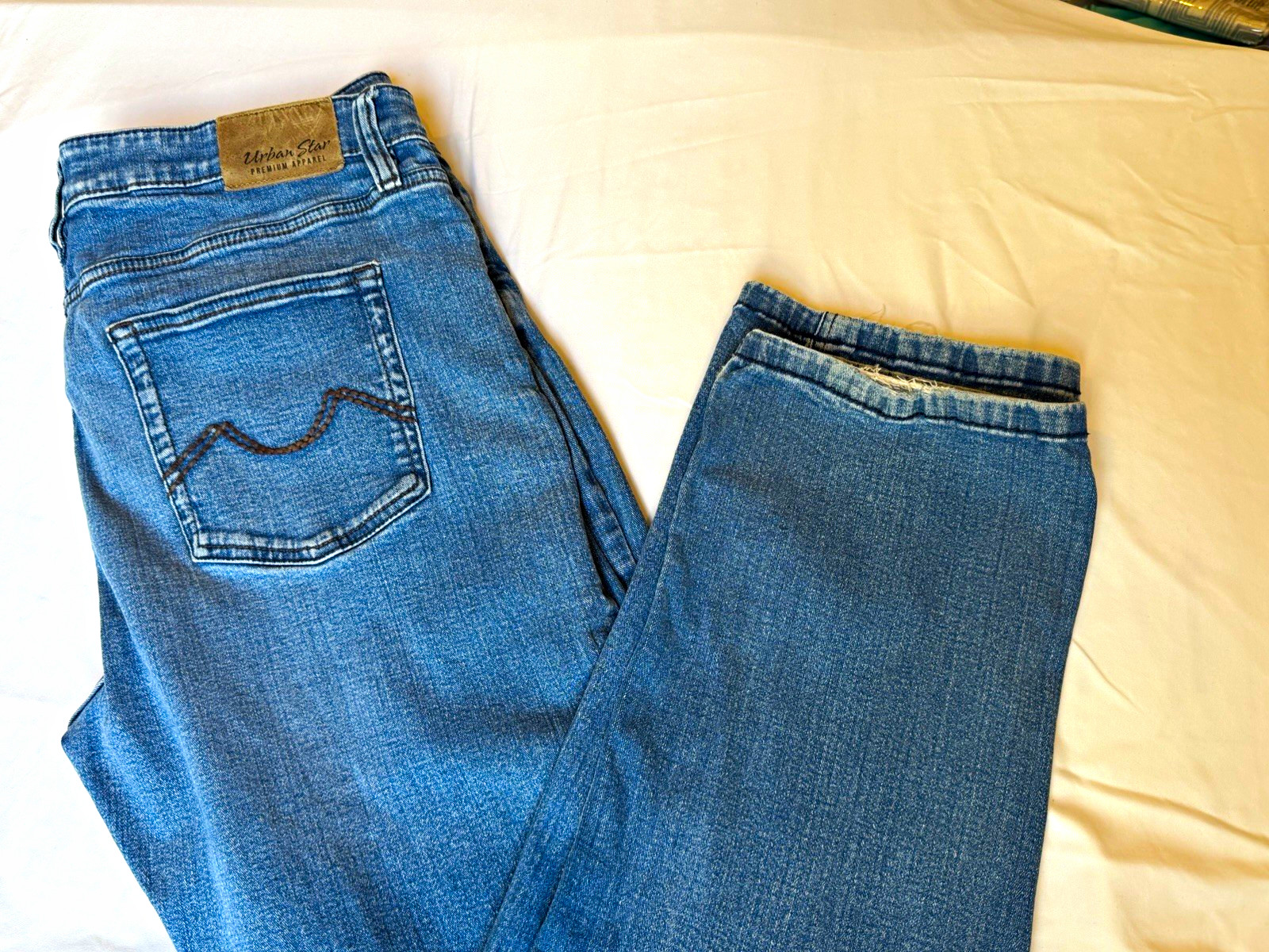 Urban Star Premium Apparel Men’s Slim Fit Jeans Blue Denim Stretch 5-Pocket