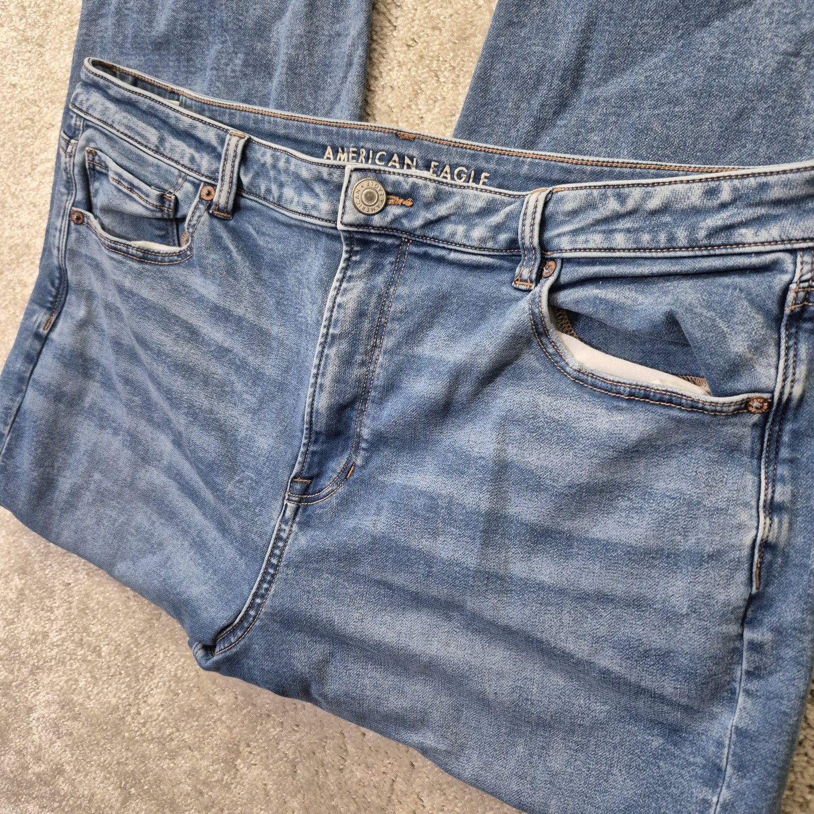 American Eagle Jeans Cozy Next Level Stretch Mom Jogger 20 Tall Lined Stretch