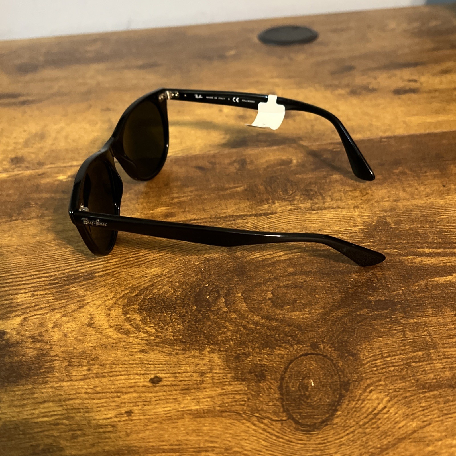Ray-Ban P RB2185 Wayfarer Classic 901-58 Black Frame Green Polarized Sunglasses