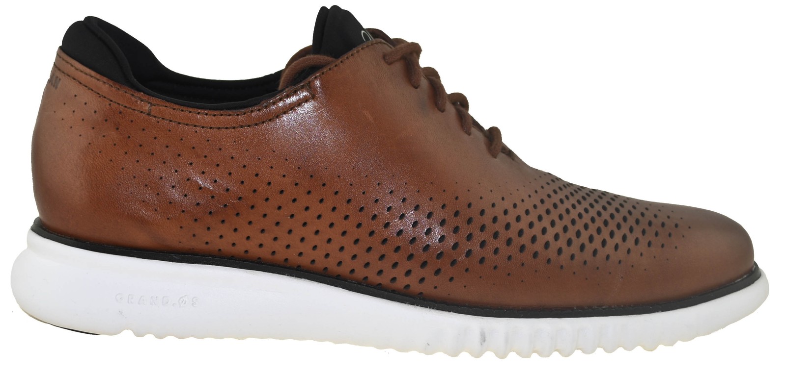 Cole Haan Men’s 2.ZeroGrand Laser Wingtip Oxford Tan/Ivory Style C27879