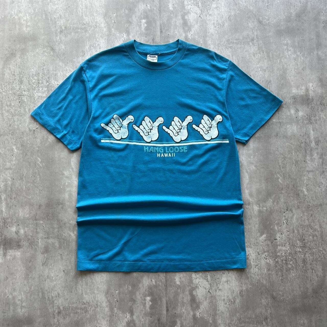 Vintage Hang Loose Hawaii Single Stitch T Shirt Made In USA