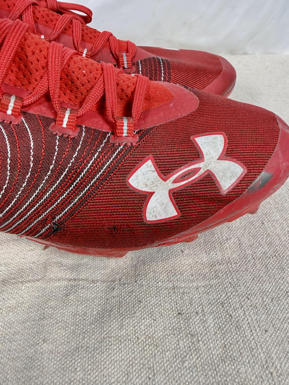 Under Men’s Armour Spotlight Football Cleats White 3021419-600 Size