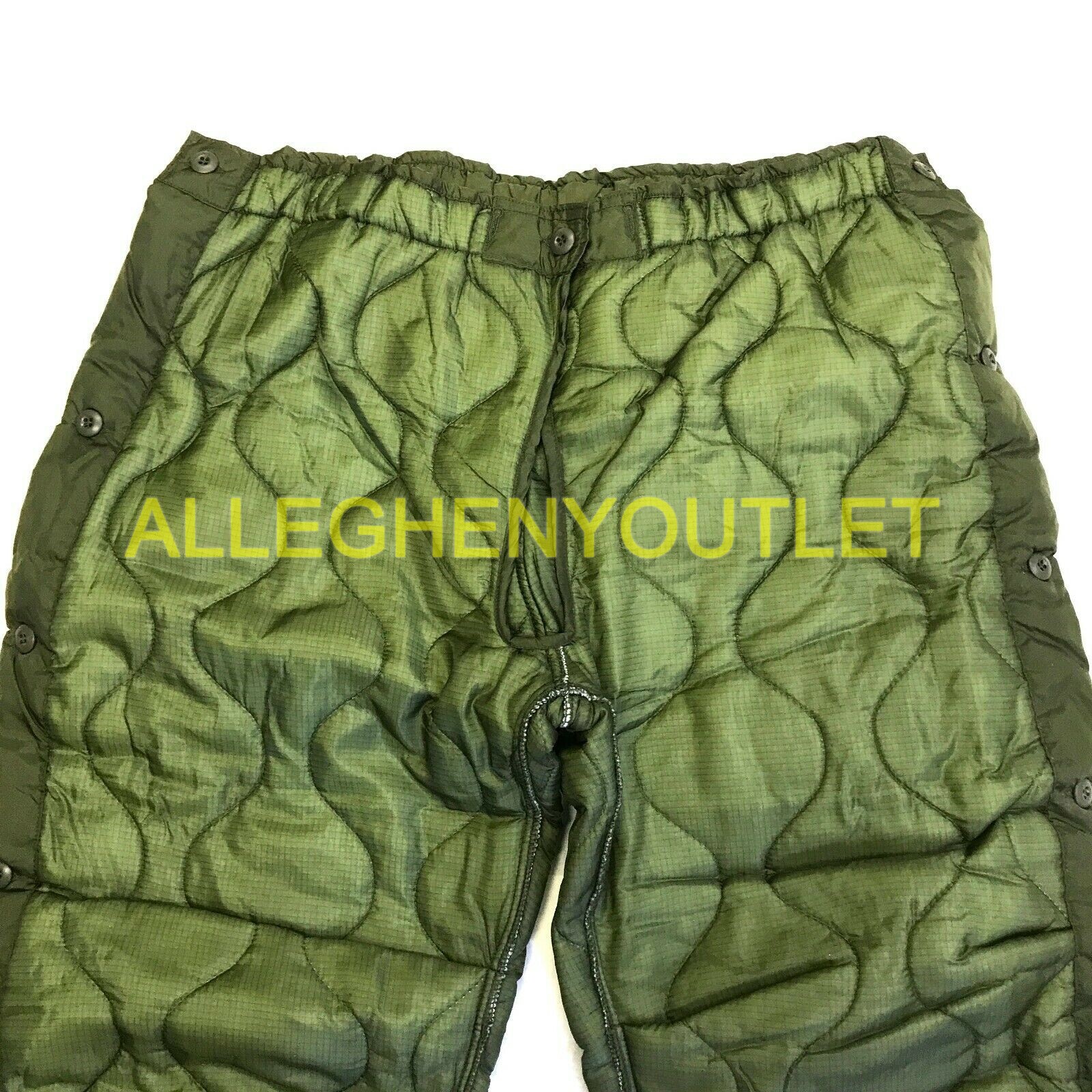 Military Cold Weather Field Pant Liners, M65 OD Green, LARGE Winter Trousers NEW