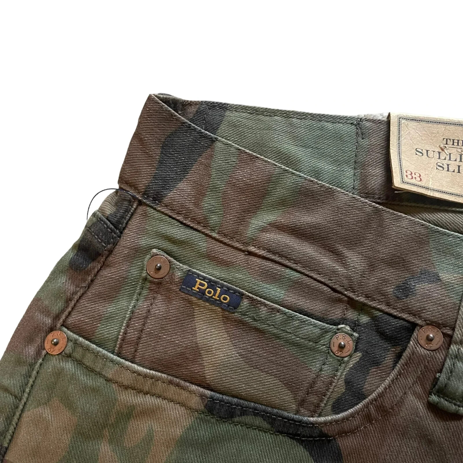 Polo Ralph Lauren Men’s Sullivan Slim Straight Camouflage Stretch Denim Jeans