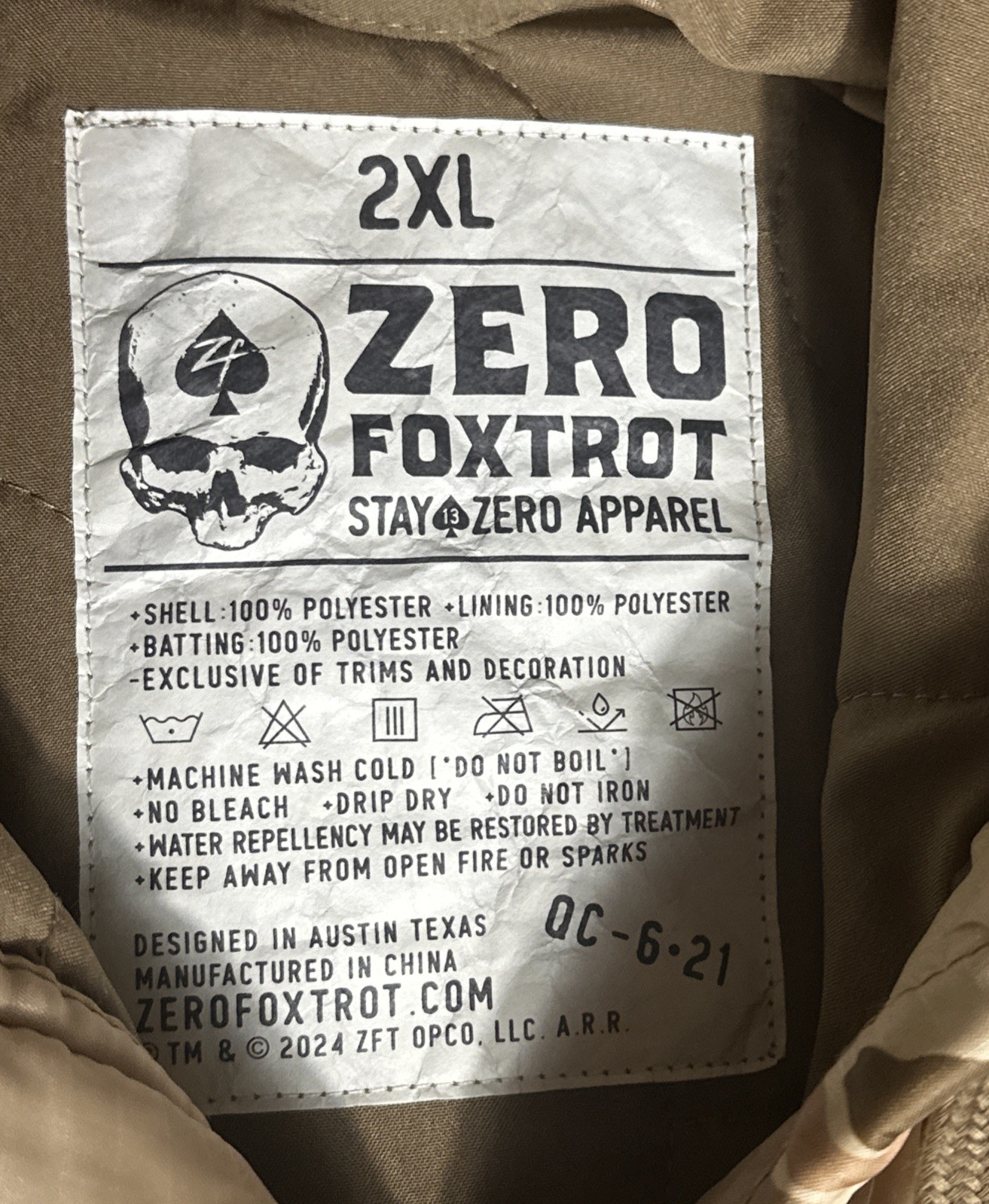 Zero Foxtrot Woobie Pullover Hoodie Mens 2XL FROGSKIN BEACH PTO Kangaroo Pocket
