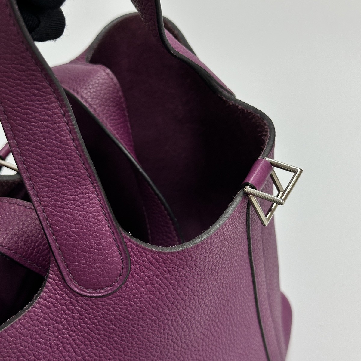 Hermes Picotin Lock 18 Anemone Purple Taurillon Clemence Palladium Hardware