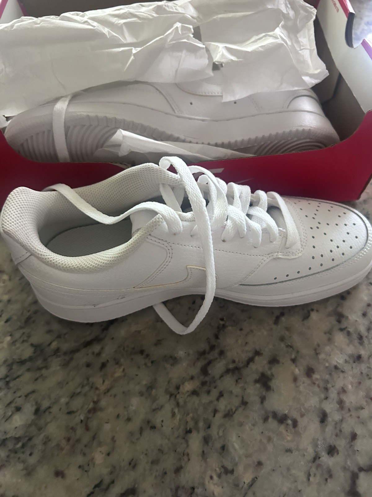 Size9- Nike Court Vision Low Triple White