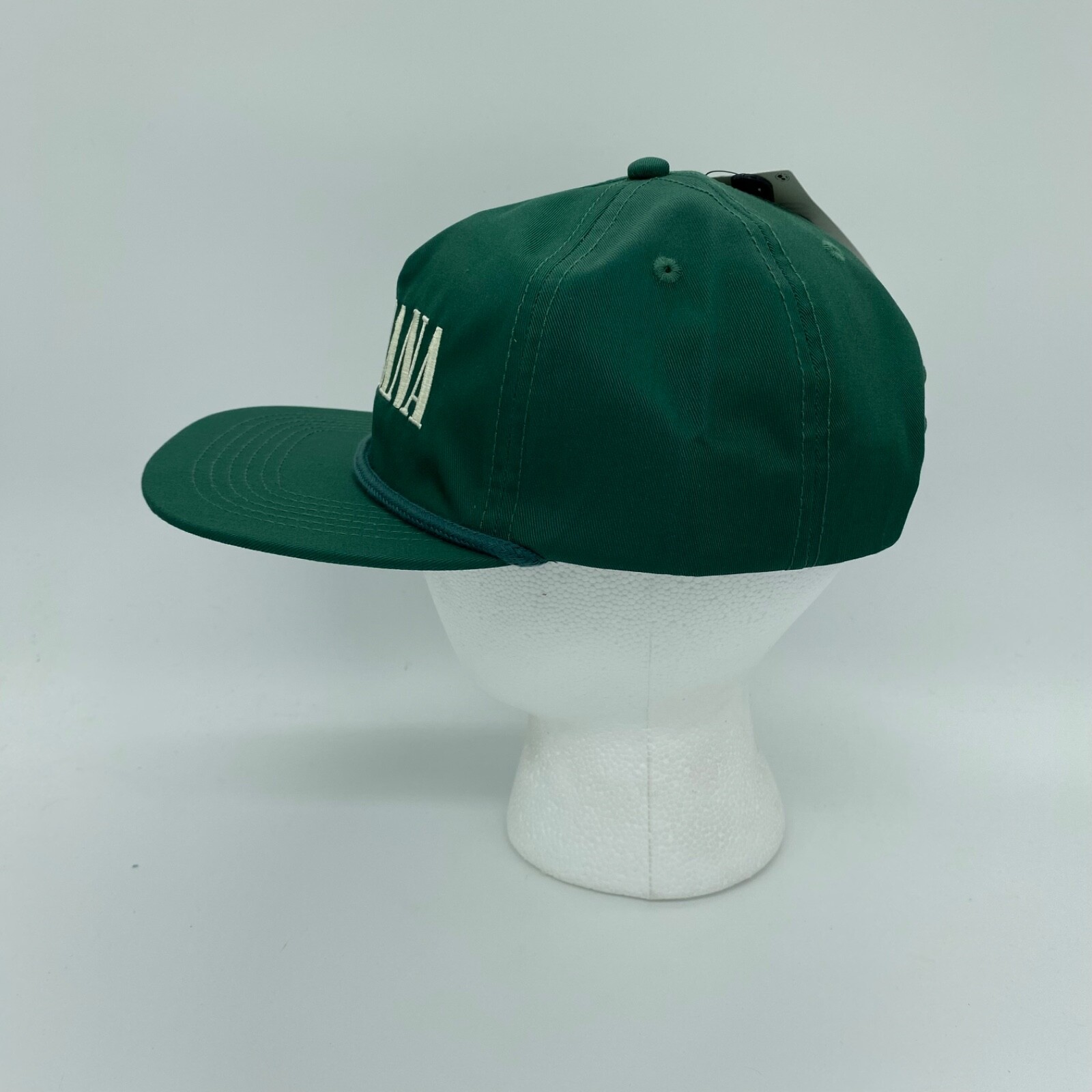 Nirvana Rope Trim Snapback Hat Cap Solid Green Adjustable One Size Mens