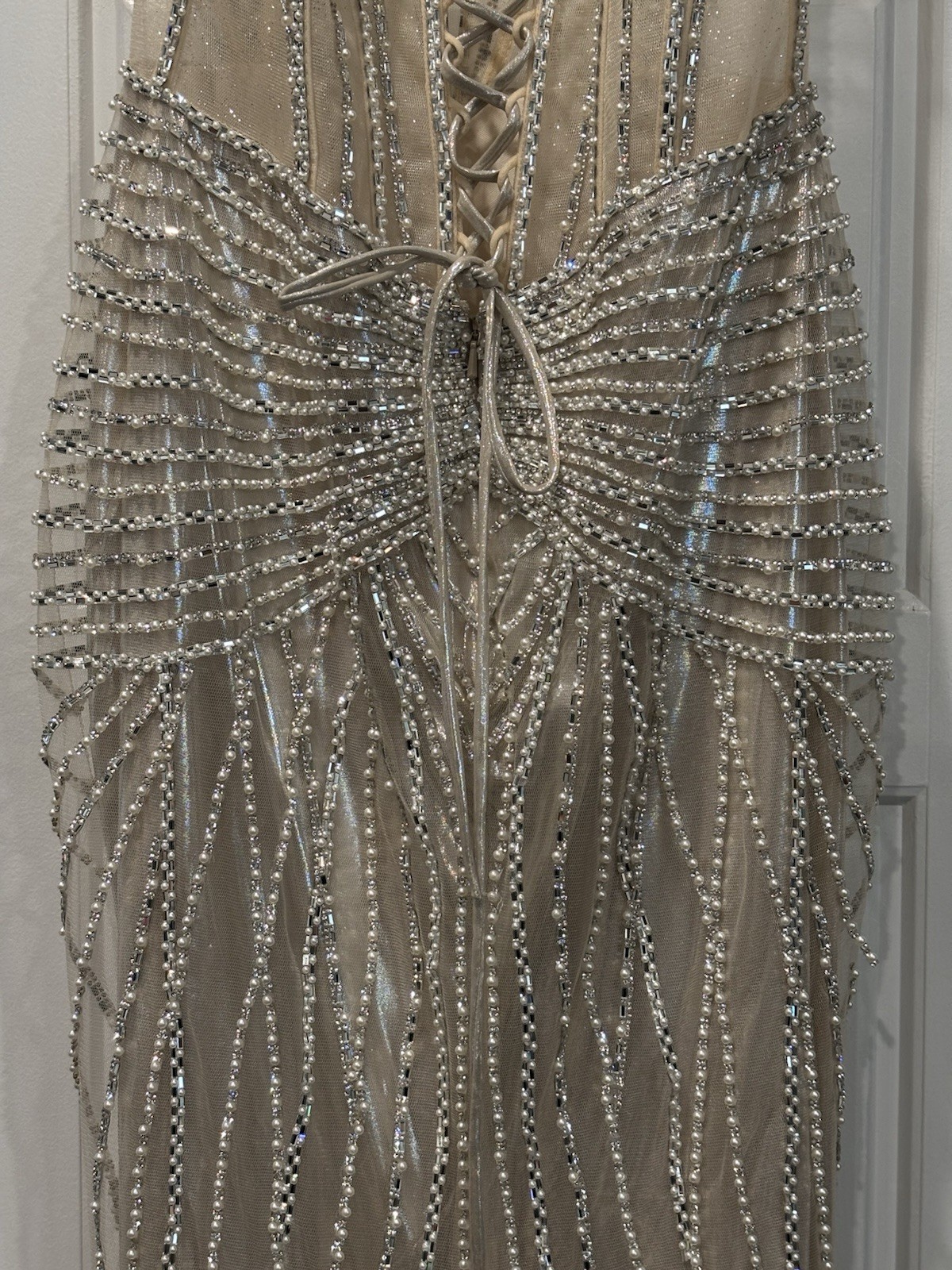 Ladivine By Cinderella Divine Corset Beaded Formal Dress