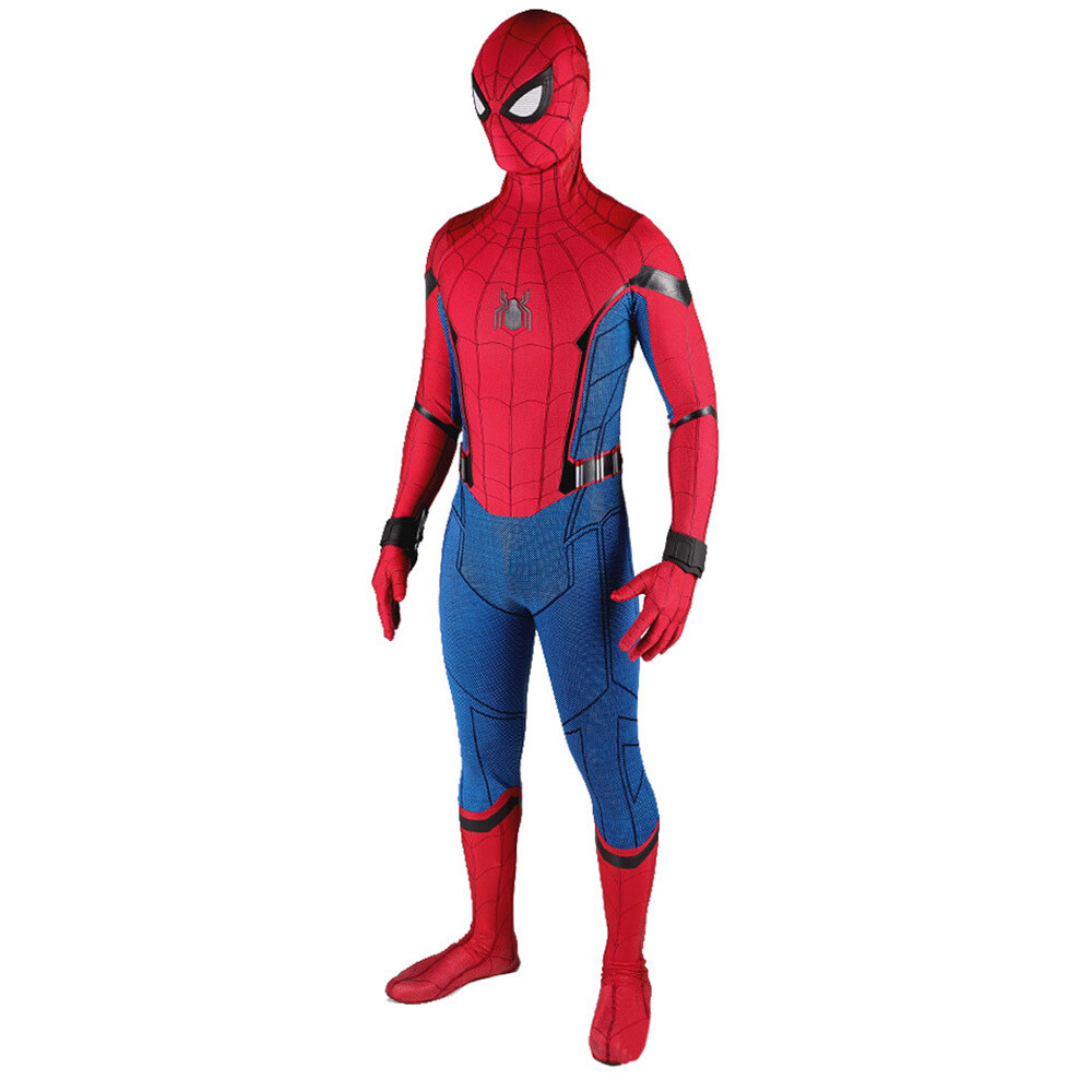 Spider-Man Homecoming Jumpsuit Spiderman Suit Cosplay Costume Halloween Adult