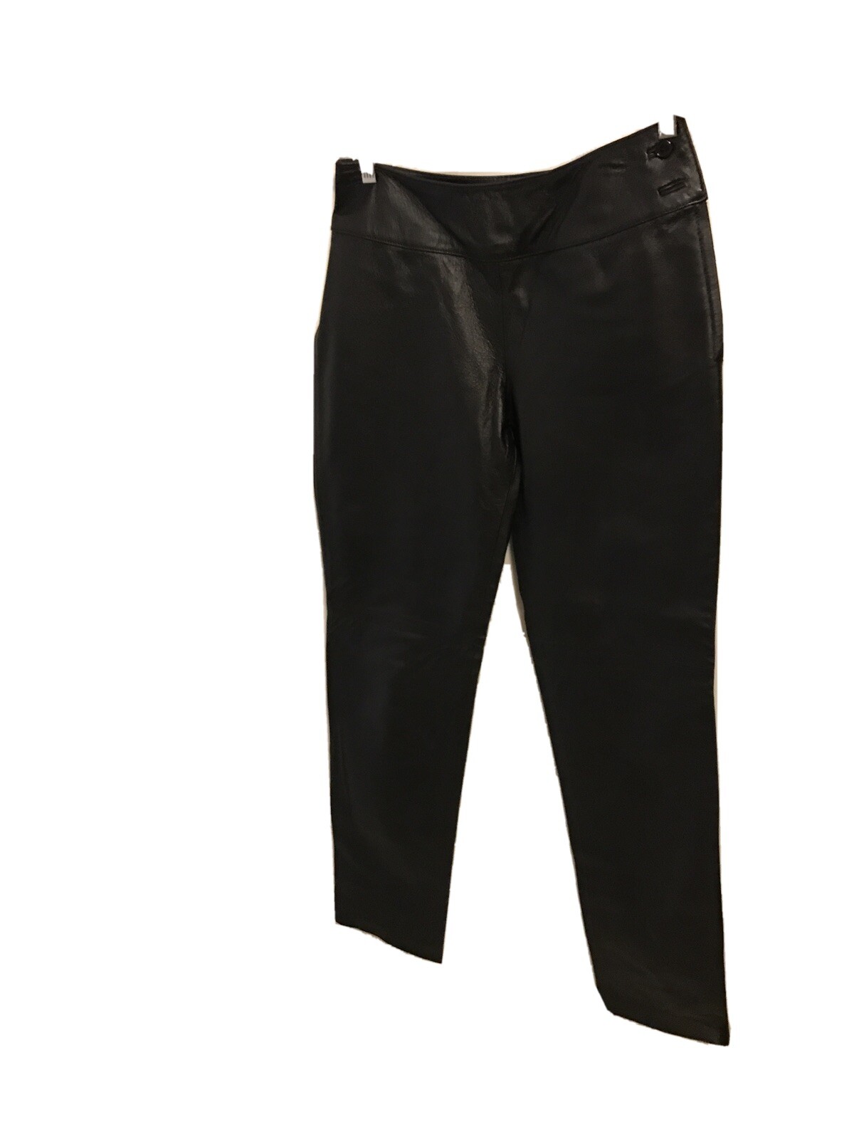 Newport Womens Black Leather Pants Straight Cut Western Style Size 6