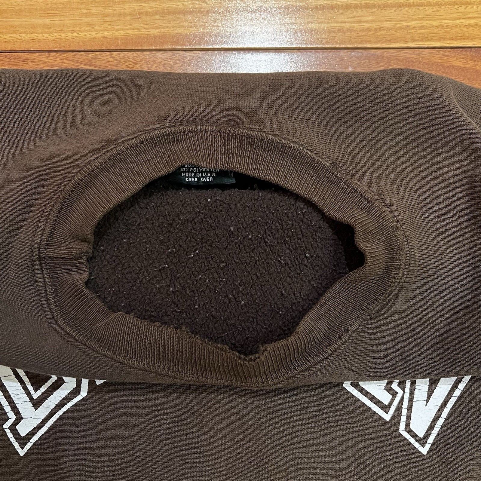 Vintage MV Sport Pro Weave Brown University Crewneck Sweatshirt Size M 90s USA