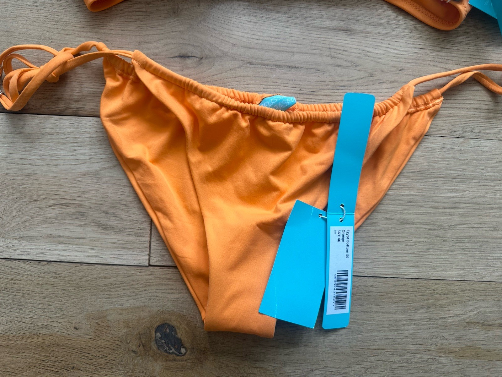 Melissa Odabash Egypt Orange Tie Side Bikini Set Size 42 UK 14 NEW BNWT