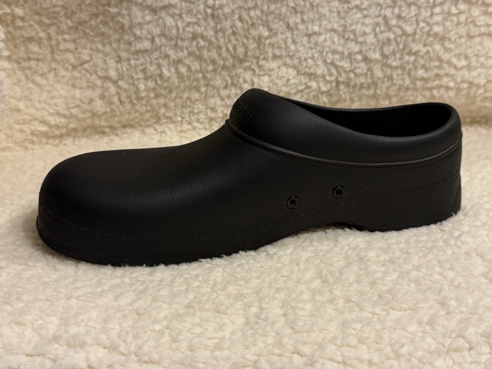 Men’s Sketcher’s Work Slip Resistance Size 12 Black Slip-on Used