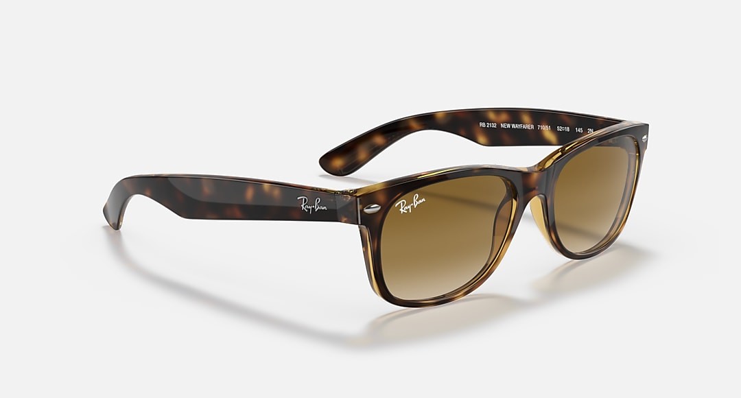 Ray Ban Wayfarer RB2132 710 Light Havana Frame Brown G15 Lens BRAND NEW w/ Tags