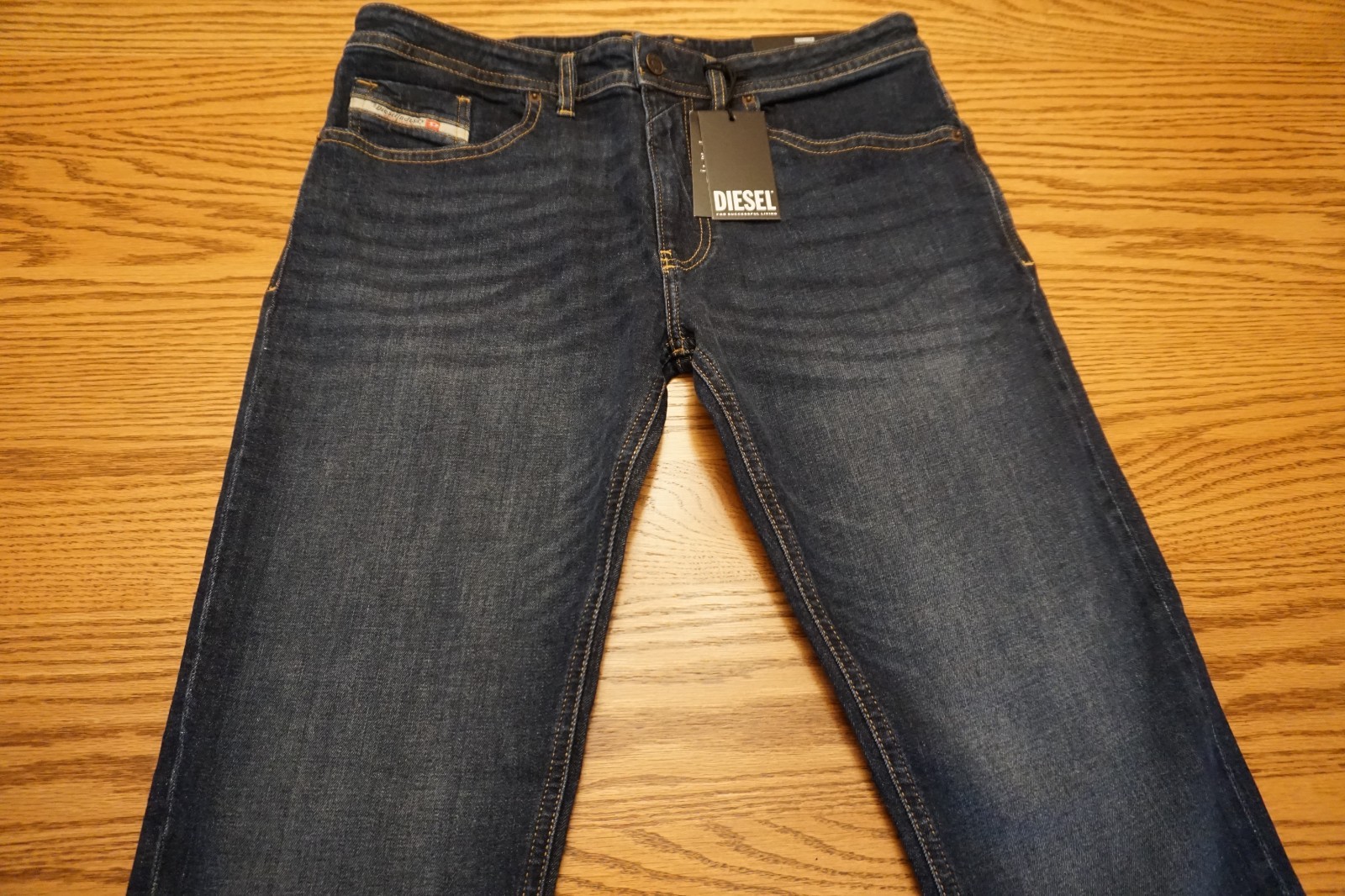 NWT MEN’S DIESEL JEANS Multiple Sizes Thommer Slim – RE065 Blue Denim $195