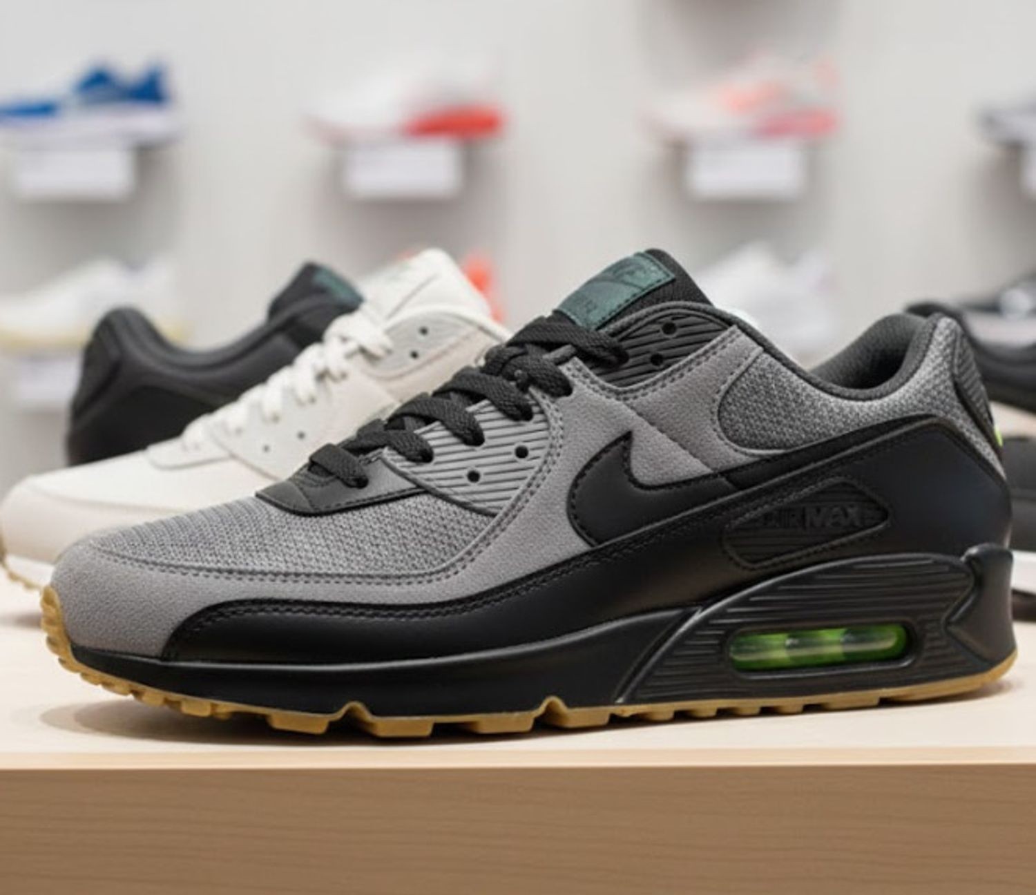 Nike Air Max 90 IQ0580-084 Men’s Multi Size Shoes Smoke Grey/Black/Anthracite