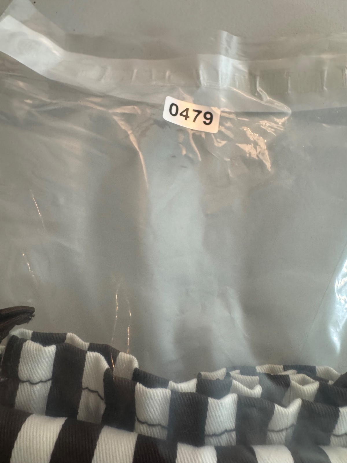 Henri Bendel Dust Bag Brown White Stripe 15×16 Drawstring