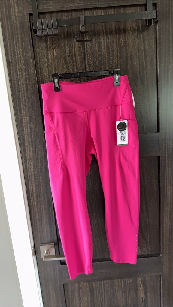 Apana Yoga Lifestyle Pink Leggings with Side Pocket