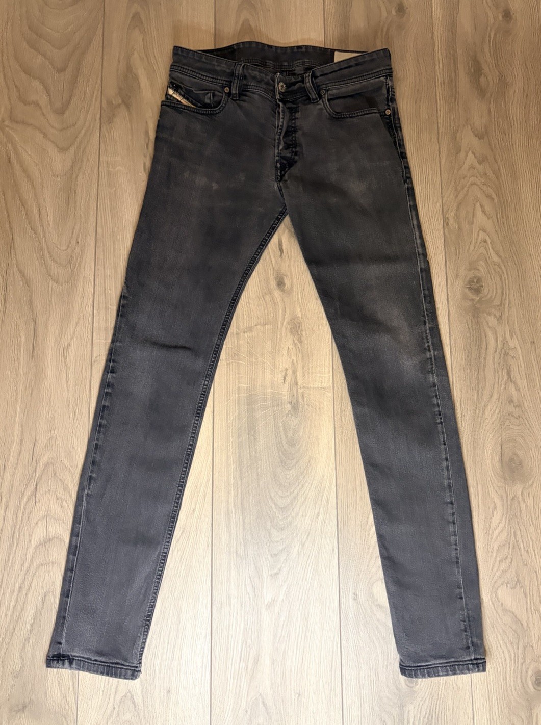 Men’s Diesel Sleenker Jeans 0886Z Stretch Skinny Slim Denim W29 X L32 Black