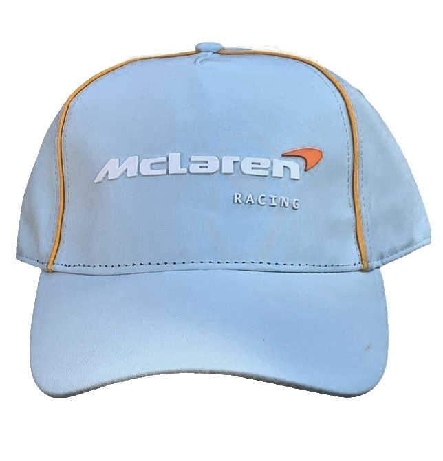 McLaren F1 Racing Team 2026 Sky Blue Drivers/Baseball Cap. Factory 2nd.