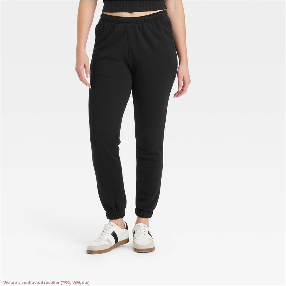 Women’s Leisure Studio Mid-Rise Fleece Essential Joggers Black XS *SEE DEAL!!!*