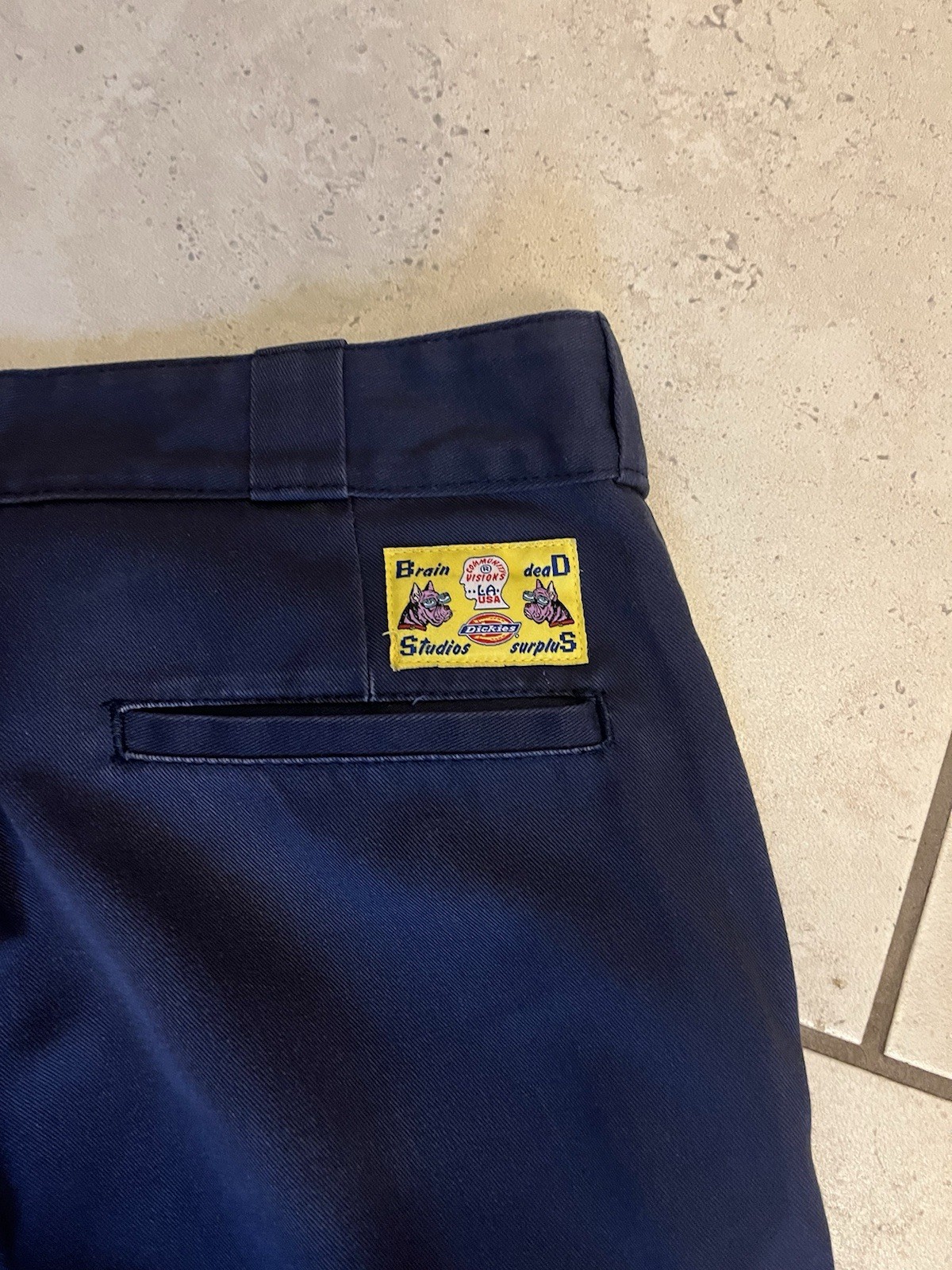 Dickies 874 Original Fit Men’s Work Pants Size 34 Blue Twill Cotton/Poly